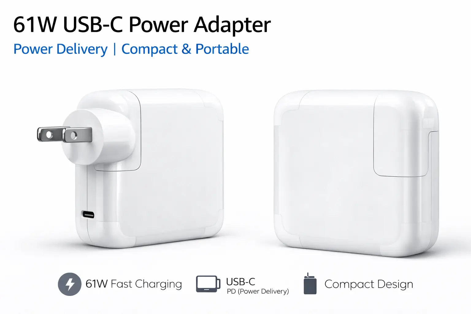 61W USB-C Power Adapter – Fast Charging with Power Delivery My Store