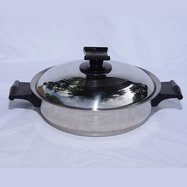 KitchenKraft Saucepan Stainless Steel 2L Heat Resistant Handle Glitchgear