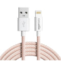 Amazon Basics USB-A to Lightning Braided Cable – Rose Gold Glitchgear