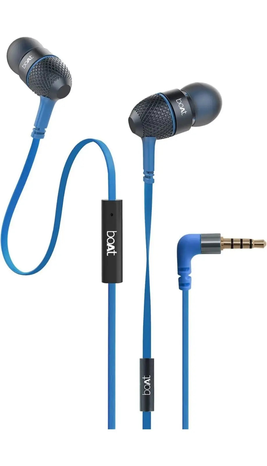 boAt BassHeads Wired Earphones – Blue | 10mm Super Extra Bass boAt
