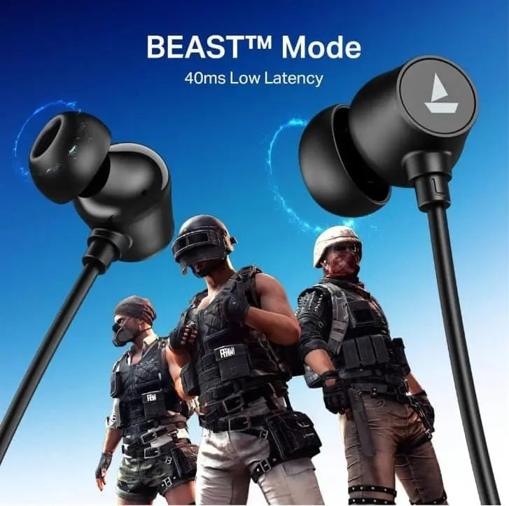boAt Bassheads Gaming Earphones – BEAST™ Mode Edition boAt