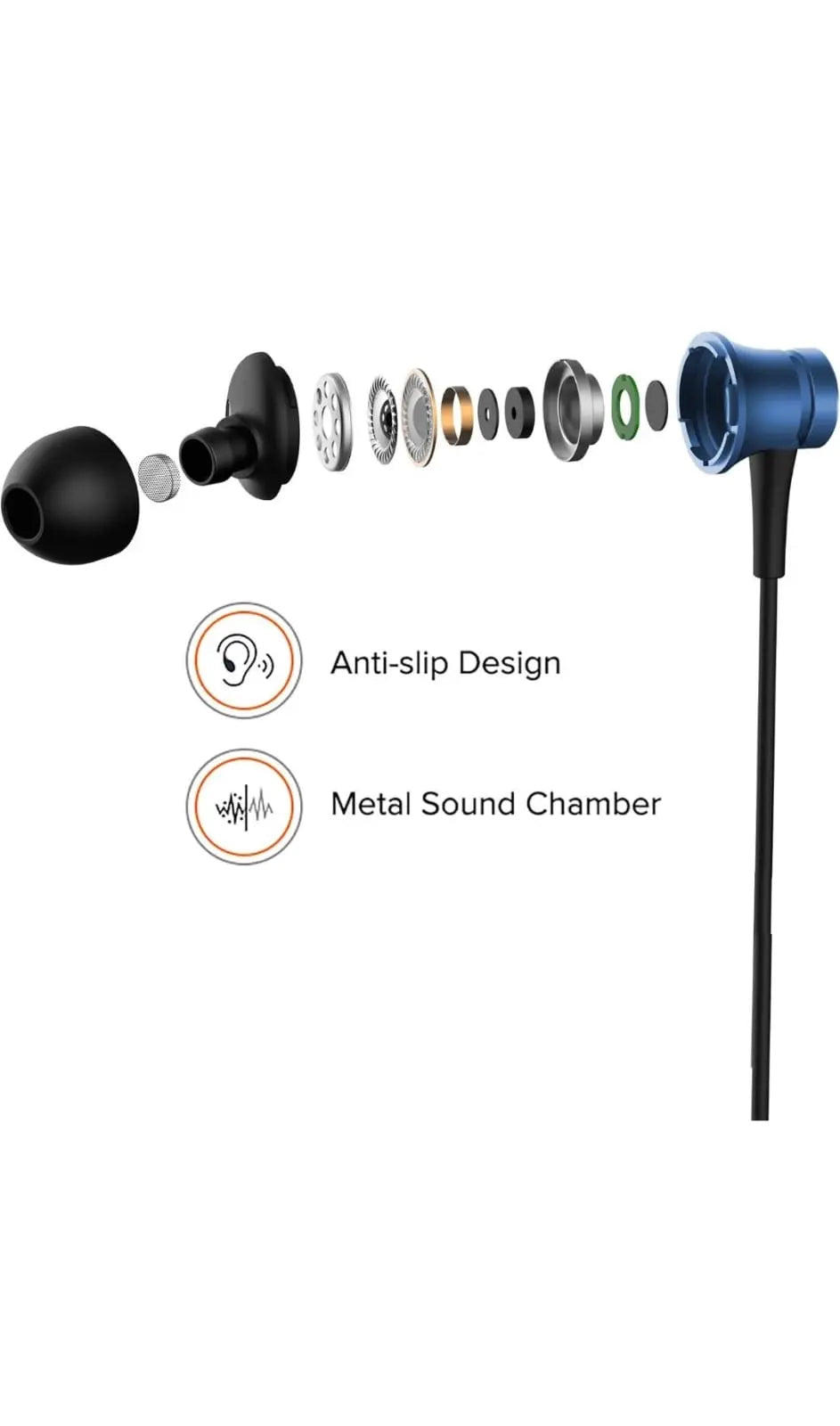 Xiaomi Wired Earphones – Blue | Ultra-deep Bass & Lightweight Xiaomi